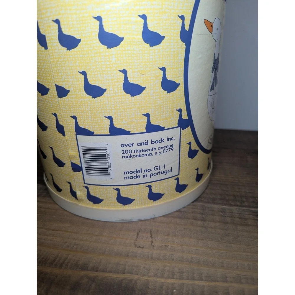 RARE Goosey Lucy Cookie Jar Vtg 1980s Over and Back Inc Storage Container Bucket